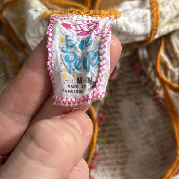 Free People spaghetti strap floral tank - Picture 3 of 3